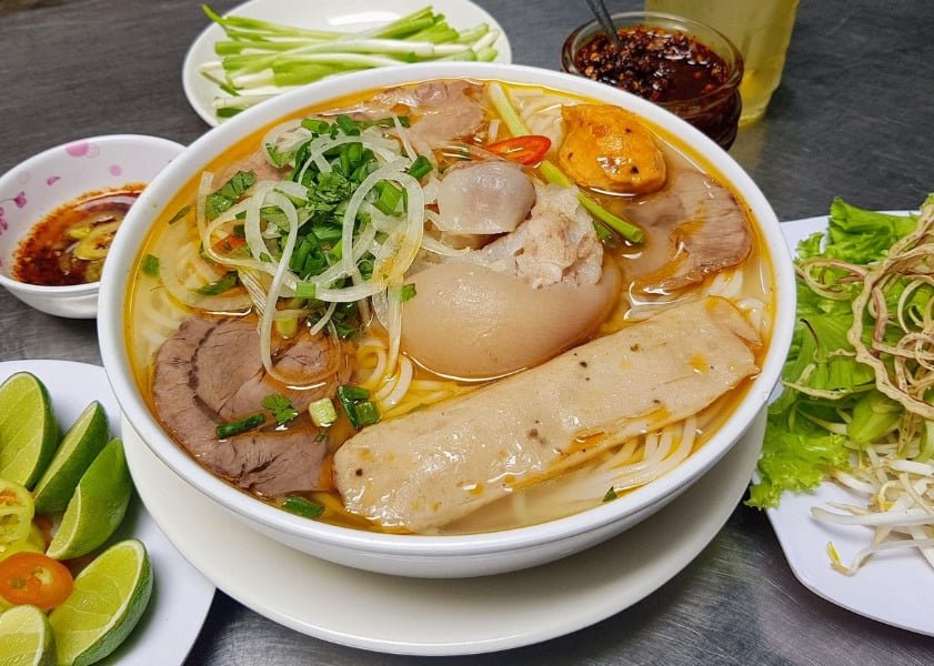 A bowl of bun bo Hue will bring flavors to your dinner in Saigon